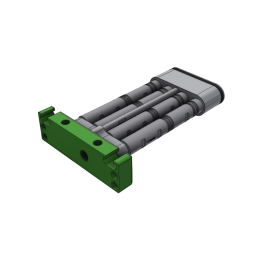 Ejector unit KVGL120-34, compleet met montage flens, 4 cartridges
