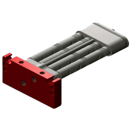 Ejector unit KVG120-60, compleet met montage flens en 4 cartridges