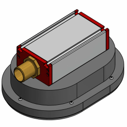 Vacuüm zakgrijper KSG.E, 350 x 250mm, met foam ring (oranje), 30 mm en blower aansl.