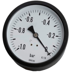 Manometer vacuüm & perslucht (toevoer)